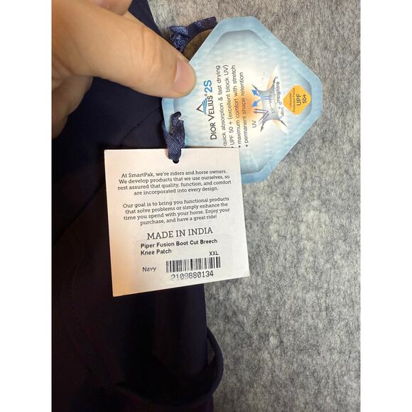 Piper Navy Boot Cut Equestrian Pants - Picture 6 of 10